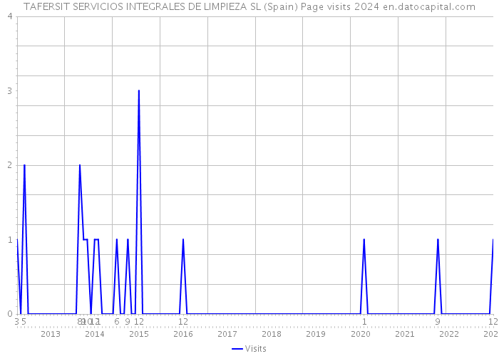 TAFERSIT SERVICIOS INTEGRALES DE LIMPIEZA SL (Spain) Page visits 2024 