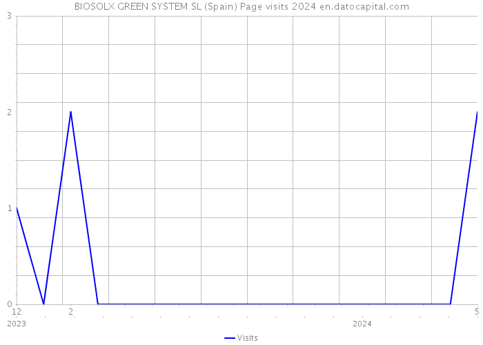 BIOSOLX GREEN SYSTEM SL (Spain) Page visits 2024 
