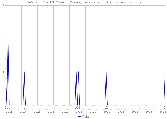 DAVID FERNANDEZ MACHI (Spain) Page visits 2024 