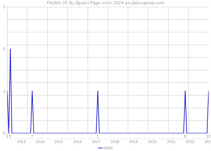 PALMA 25 SL (Spain) Page visits 2024 