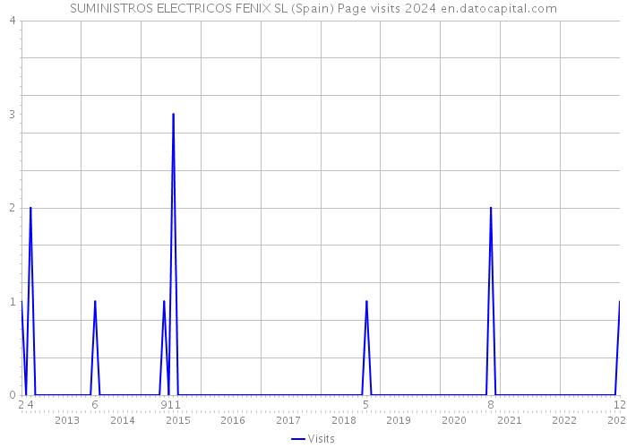 SUMINISTROS ELECTRICOS FENIX SL (Spain) Page visits 2024 