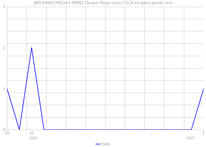 JERONIMO MEGIAS PEREZ (Spain) Page visits 2024 