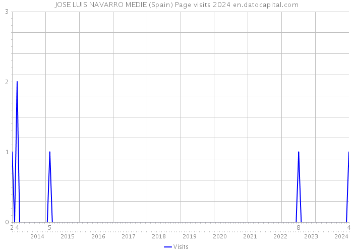 JOSE LUIS NAVARRO MEDIE (Spain) Page visits 2024 