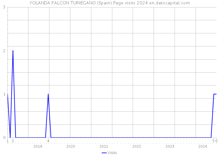YOLANDA FALCON TURIEGANO (Spain) Page visits 2024 