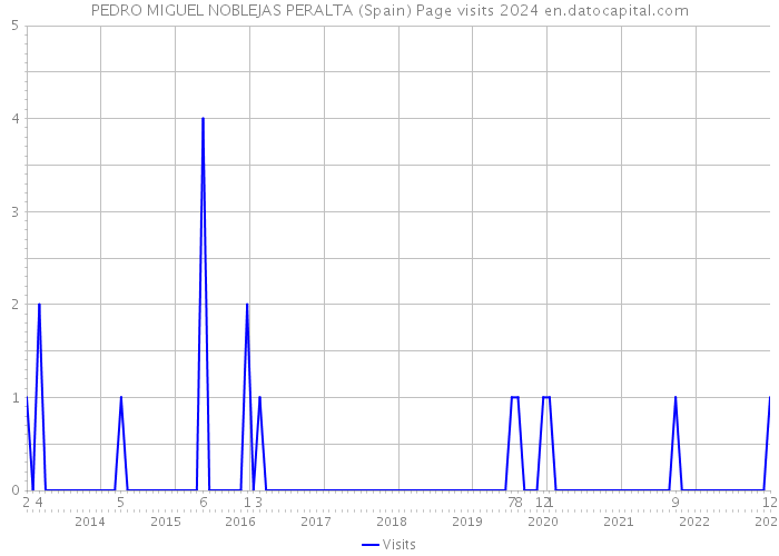 PEDRO MIGUEL NOBLEJAS PERALTA (Spain) Page visits 2024 