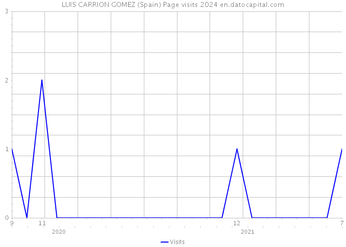 LUIS CARRION GOMEZ (Spain) Page visits 2024 