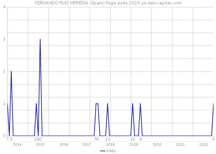 FERNANDO RUIZ HEREDIA (Spain) Page visits 2024 