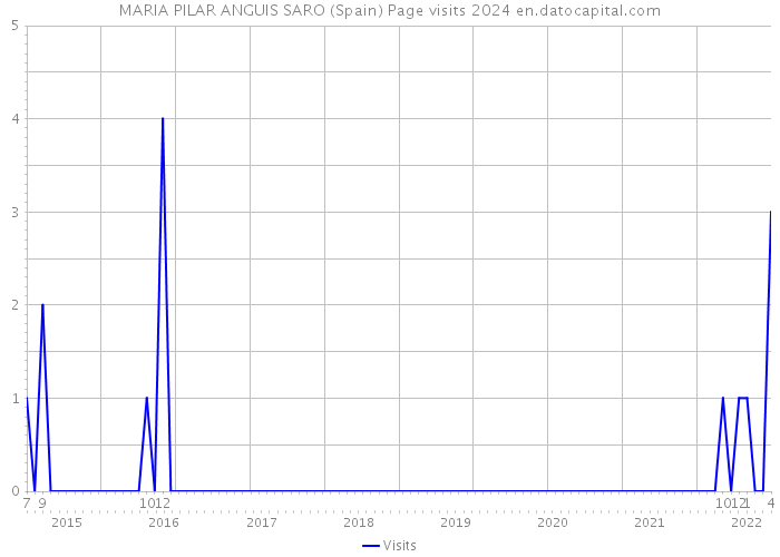 MARIA PILAR ANGUIS SARO (Spain) Page visits 2024 