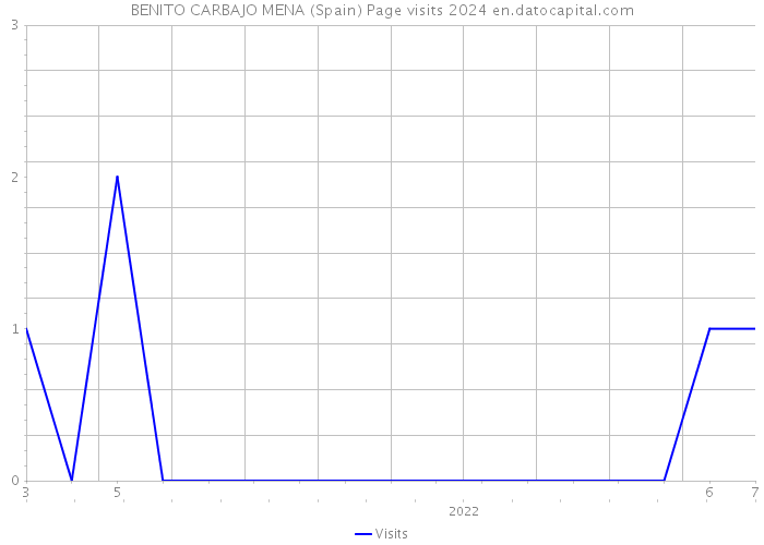 BENITO CARBAJO MENA (Spain) Page visits 2024 