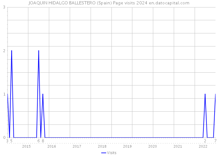 JOAQUIN HIDALGO BALLESTERO (Spain) Page visits 2024 