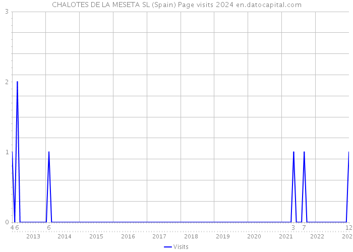 CHALOTES DE LA MESETA SL (Spain) Page visits 2024 