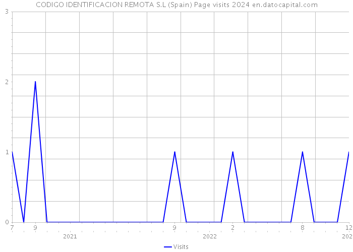 CODIGO IDENTIFICACION REMOTA S.L (Spain) Page visits 2024 