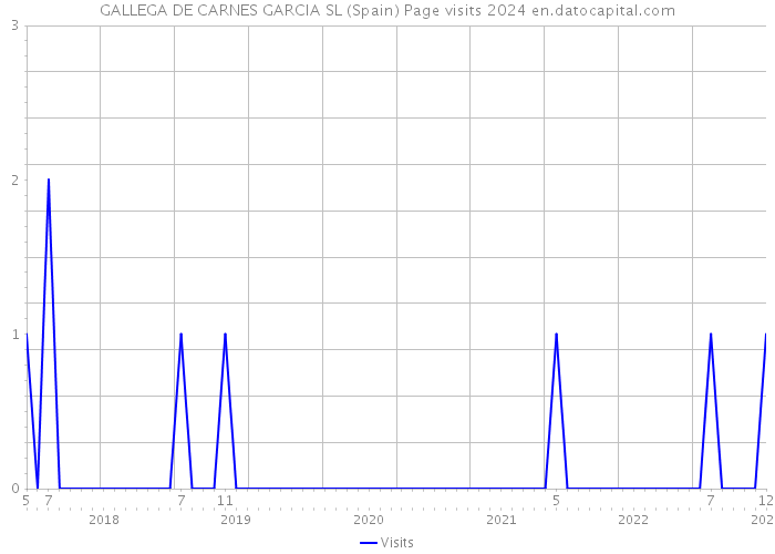 GALLEGA DE CARNES GARCIA SL (Spain) Page visits 2024 