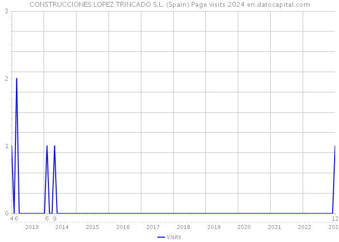 CONSTRUCCIONES LOPEZ TRINCADO S.L. (Spain) Page visits 2024 