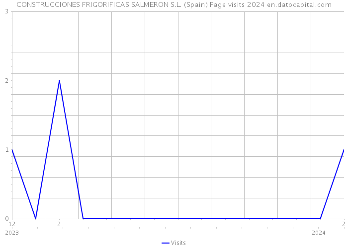 CONSTRUCCIONES FRIGORIFICAS SALMERON S.L. (Spain) Page visits 2024 