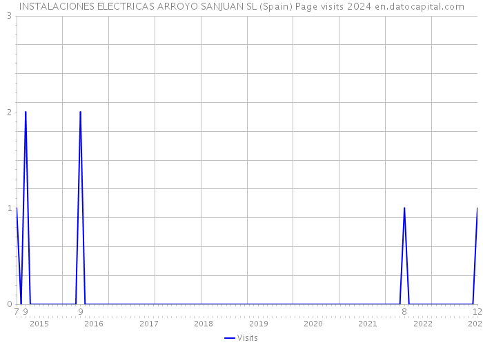 INSTALACIONES ELECTRICAS ARROYO SANJUAN SL (Spain) Page visits 2024 