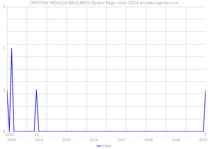 CRISTINA HIDALGO BAQUERO (Spain) Page visits 2024 