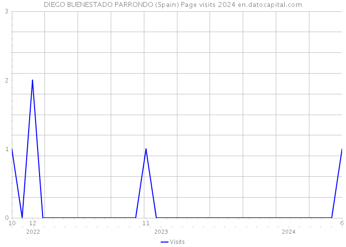 DIEGO BUENESTADO PARRONDO (Spain) Page visits 2024 