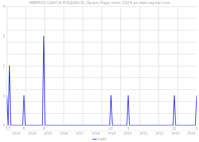 HIERROS GARCIA ROLDAN SL (Spain) Page visits 2024 