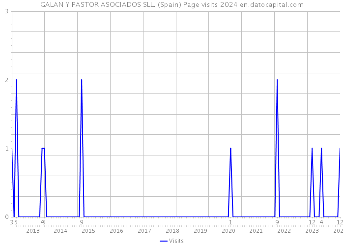 GALAN Y PASTOR ASOCIADOS SLL. (Spain) Page visits 2024 