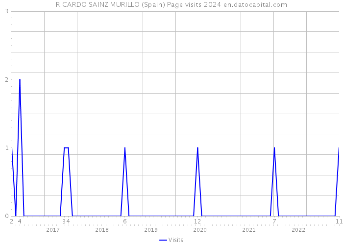 RICARDO SAINZ MURILLO (Spain) Page visits 2024 