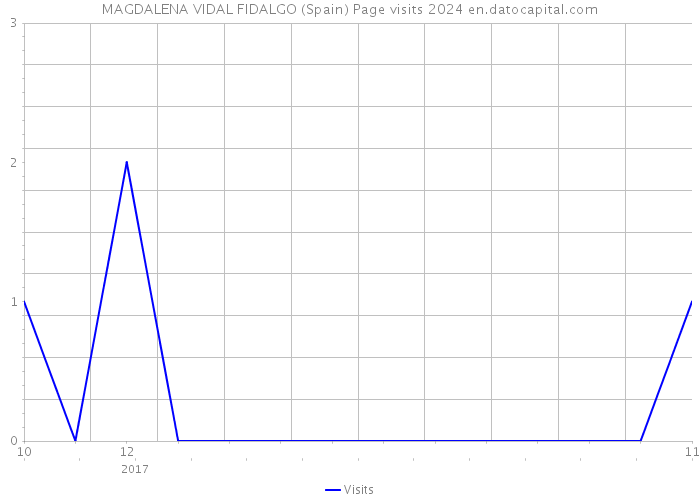 MAGDALENA VIDAL FIDALGO (Spain) Page visits 2024 