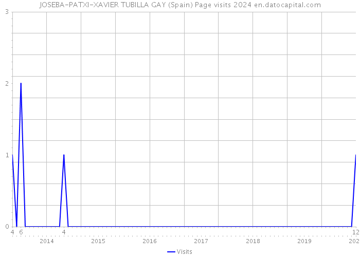 JOSEBA-PATXI-XAVIER TUBILLA GAY (Spain) Page visits 2024 