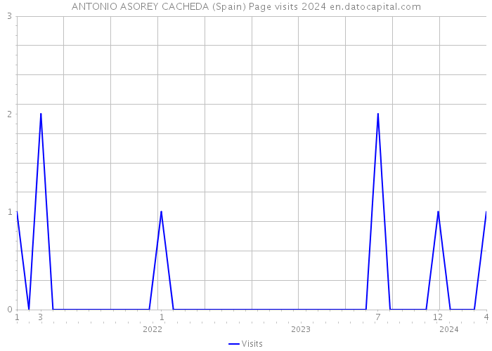 ANTONIO ASOREY CACHEDA (Spain) Page visits 2024 