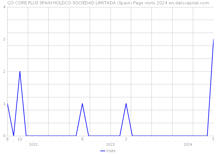 GO CORE PLUS SPAIN HOLDCO SOCIEDAD LIMITADA (Spain) Page visits 2024 