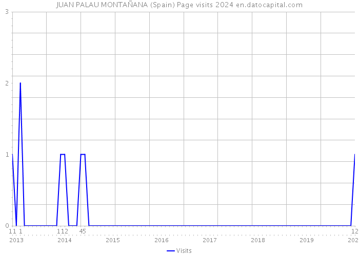JUAN PALAU MONTAÑANA (Spain) Page visits 2024 