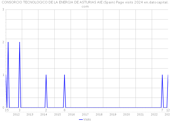 CONSORCIO TECNOLOGICO DE LA ENERGIA DE ASTURIAS AIE (Spain) Page visits 2024 