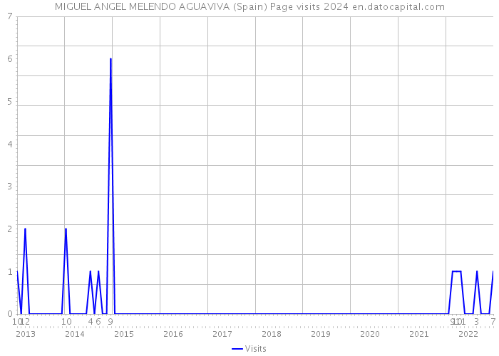 MIGUEL ANGEL MELENDO AGUAVIVA (Spain) Page visits 2024 