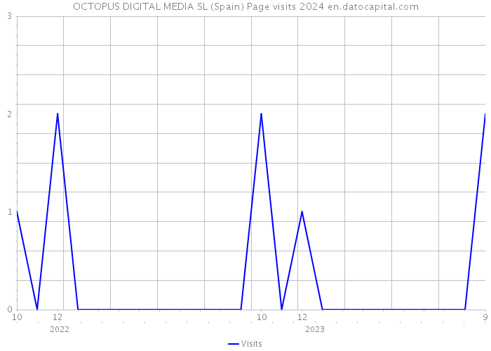 OCTOPUS DIGITAL MEDIA SL (Spain) Page visits 2024 