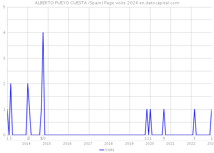 ALBERTO PUEYO CUESTA (Spain) Page visits 2024 