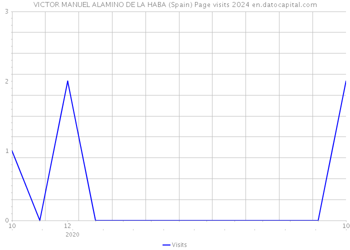 VICTOR MANUEL ALAMINO DE LA HABA (Spain) Page visits 2024 