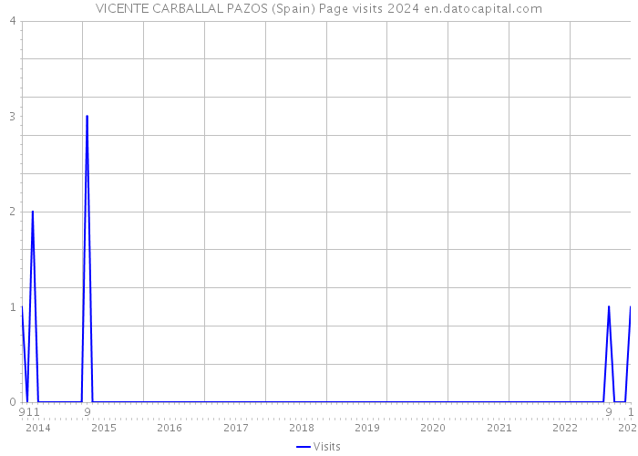 VICENTE CARBALLAL PAZOS (Spain) Page visits 2024 