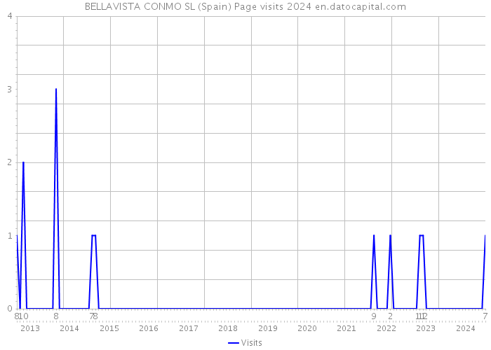 BELLAVISTA CONMO SL (Spain) Page visits 2024 