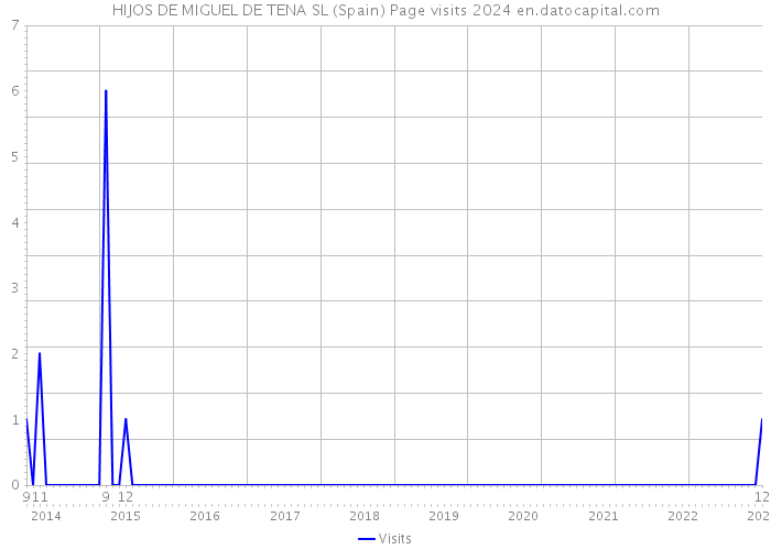 HIJOS DE MIGUEL DE TENA SL (Spain) Page visits 2024 