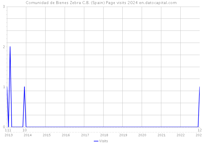 Comunidad de Bienes Zebra C.B. (Spain) Page visits 2024 