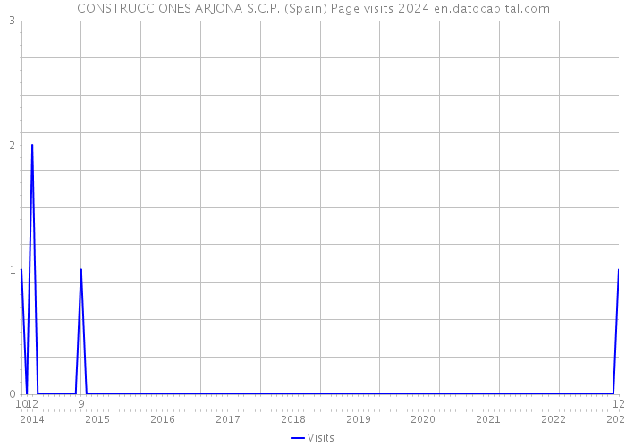 CONSTRUCCIONES ARJONA S.C.P. (Spain) Page visits 2024 