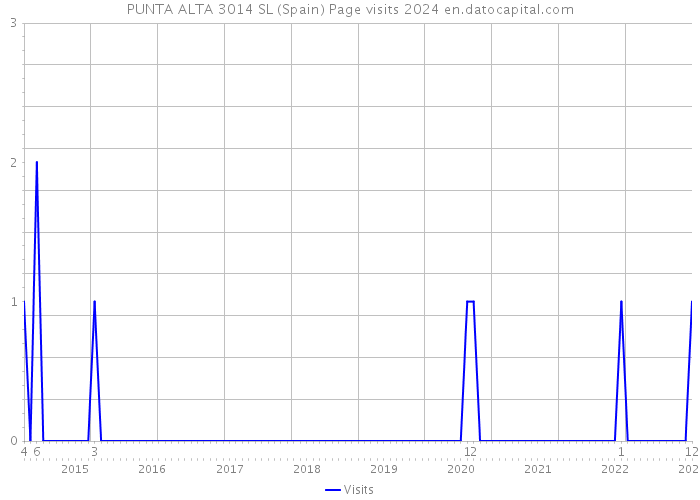PUNTA ALTA 3014 SL (Spain) Page visits 2024 
