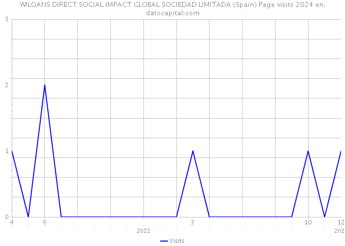 WILOANS DIRECT SOCIAL IMPACT GLOBAL SOCIEDAD LIMITADA (Spain) Page visits 2024 