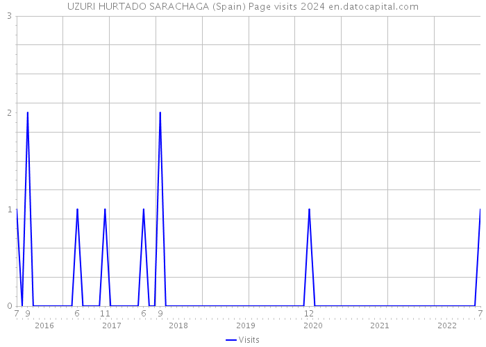 UZURI HURTADO SARACHAGA (Spain) Page visits 2024 