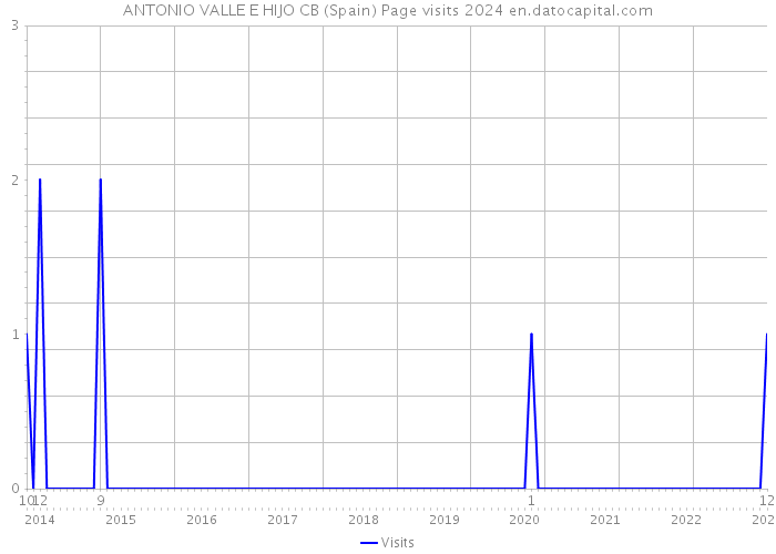 ANTONIO VALLE E HIJO CB (Spain) Page visits 2024 