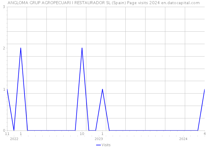 ANGLOMA GRUP AGROPECUARI I RESTAURADOR SL (Spain) Page visits 2024 