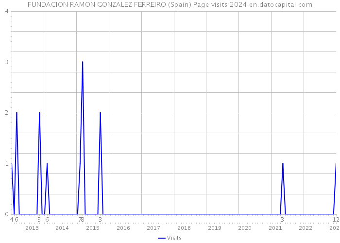 FUNDACION RAMON GONZALEZ FERREIRO (Spain) Page visits 2024 