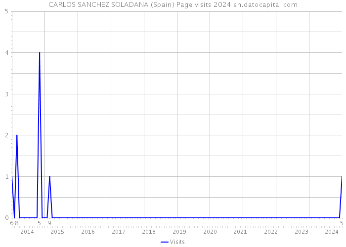 CARLOS SANCHEZ SOLADANA (Spain) Page visits 2024 