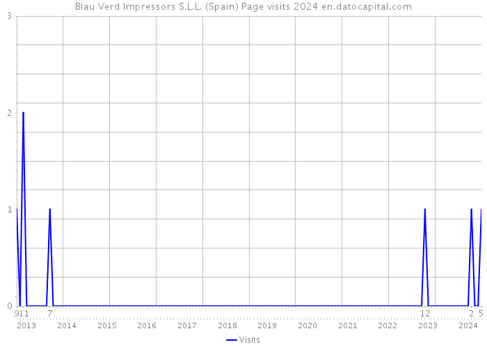 Blau Verd Impressors S.L.L. (Spain) Page visits 2024 