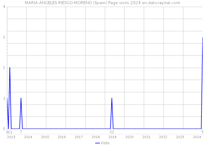 MARIA ANGELES RIESGO MORENO (Spain) Page visits 2024 