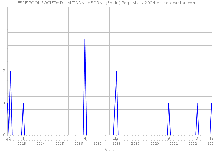 EBRE POOL SOCIEDAD LIMITADA LABORAL (Spain) Page visits 2024 